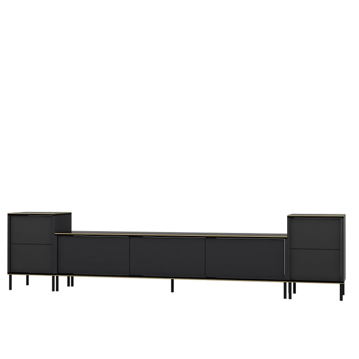 Hanah Home Mueble de TV Antracita Hanah Home Mueble de TV Antracita